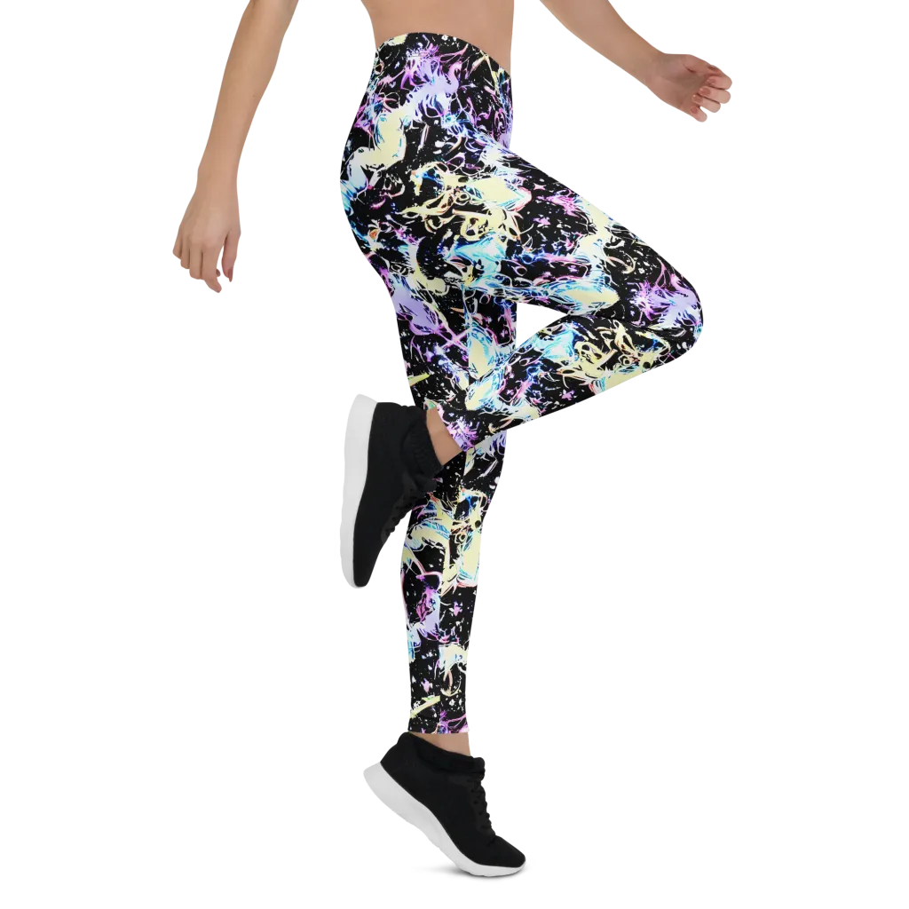 Midnight Botanica on Leggings — Right