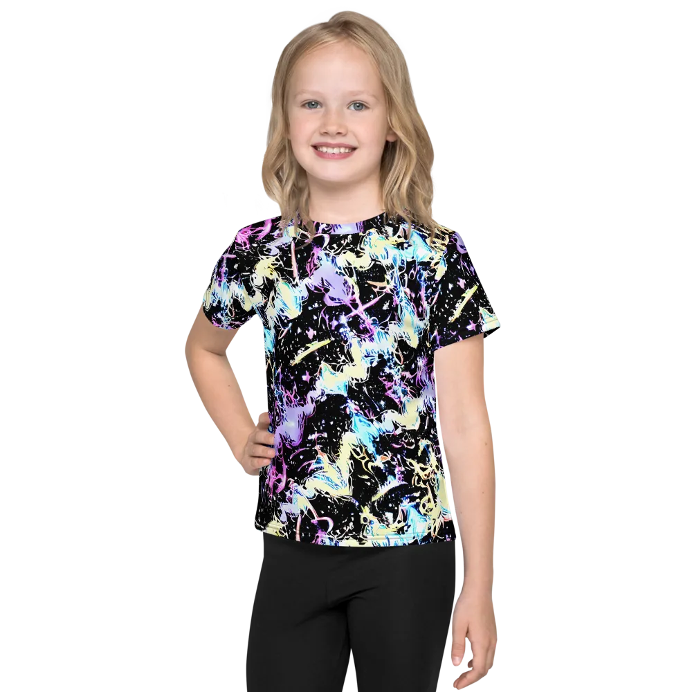 Midnight Botanica on Kids Crew Neck T-Shirt — Front
