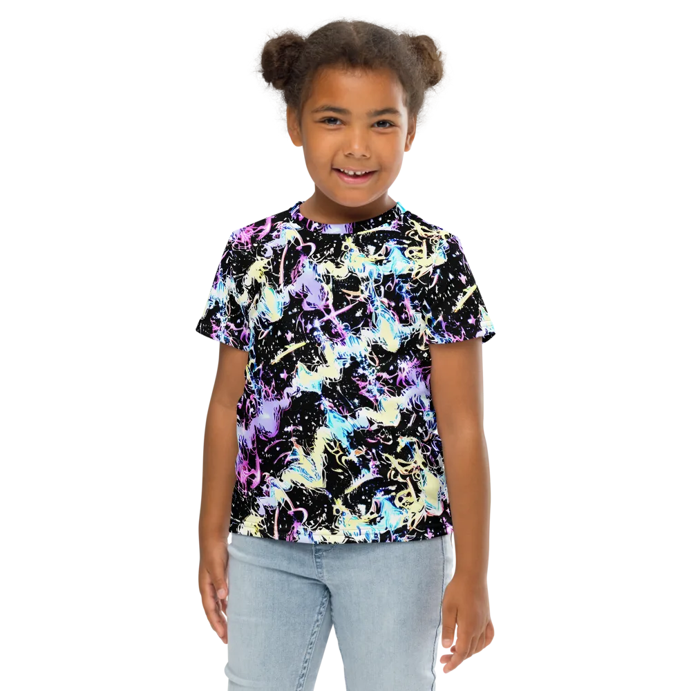 Midnight Botanica on Kids Crew Neck T-Shirt — Front