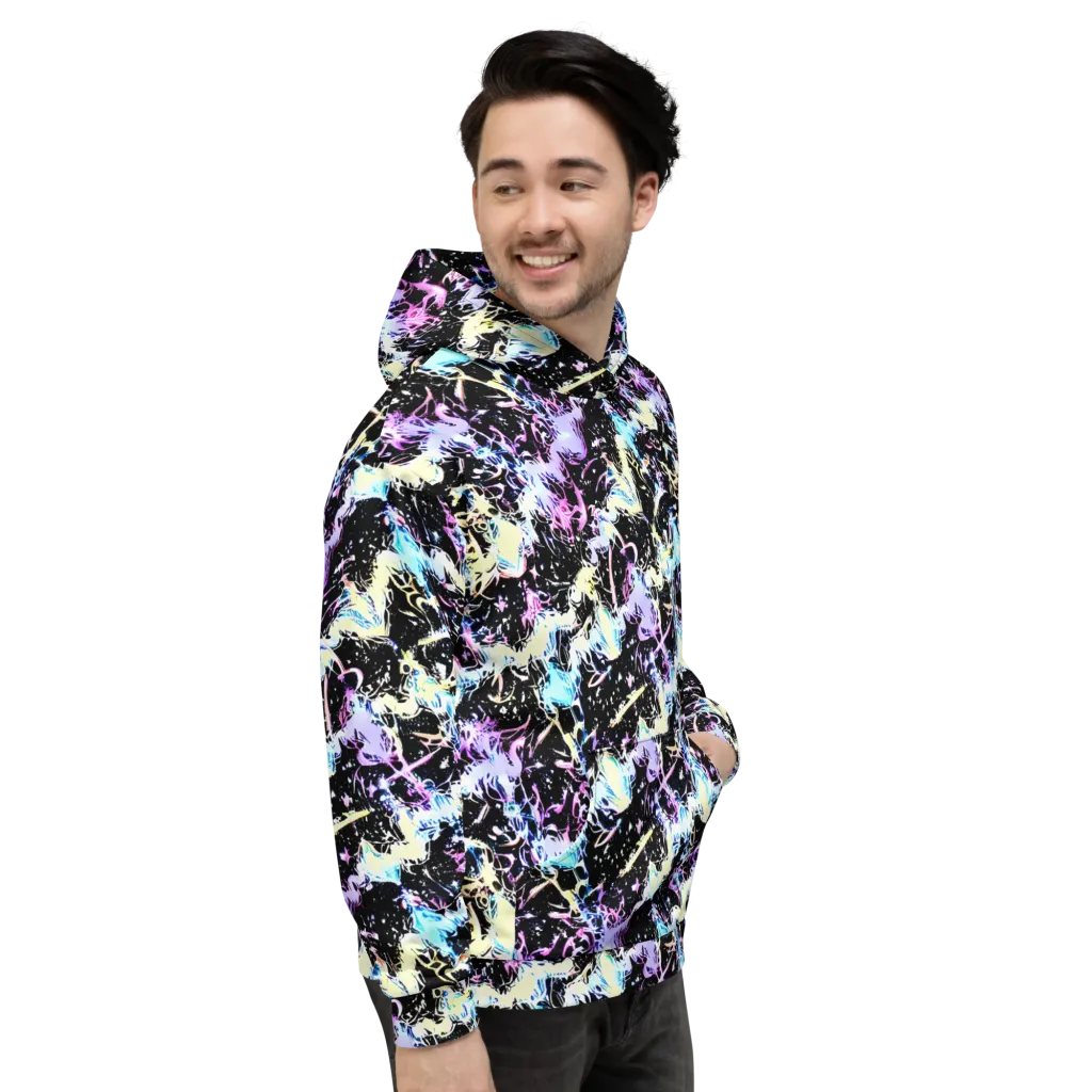 Midnight Botanica on Hoodie — Right