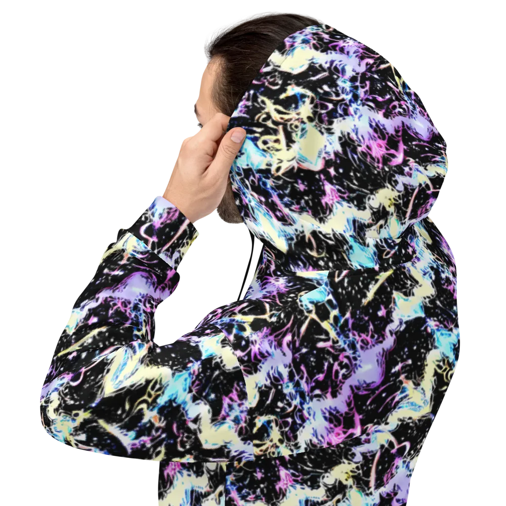 Midnight Botanica on Hoodie — Back