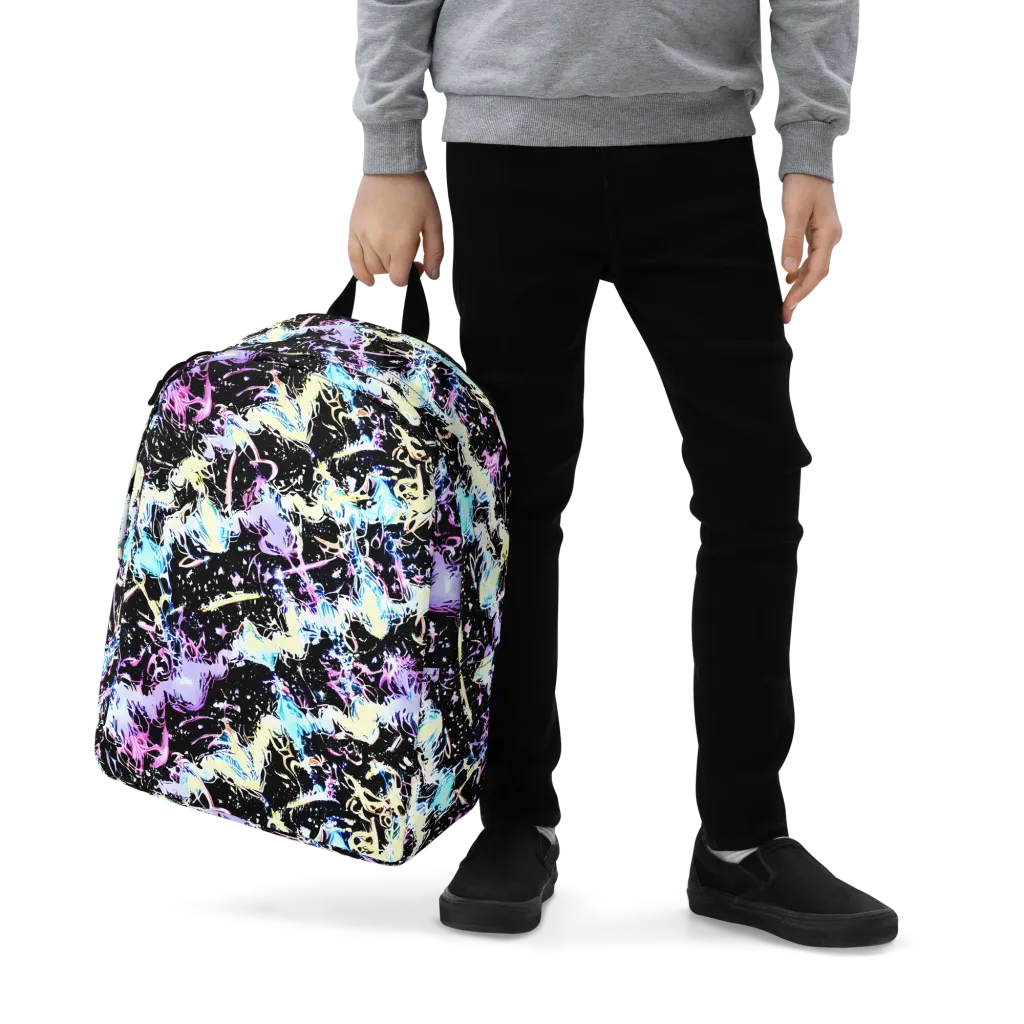 Midnight Botanica on Minimalist Backpack — Zoomed-in