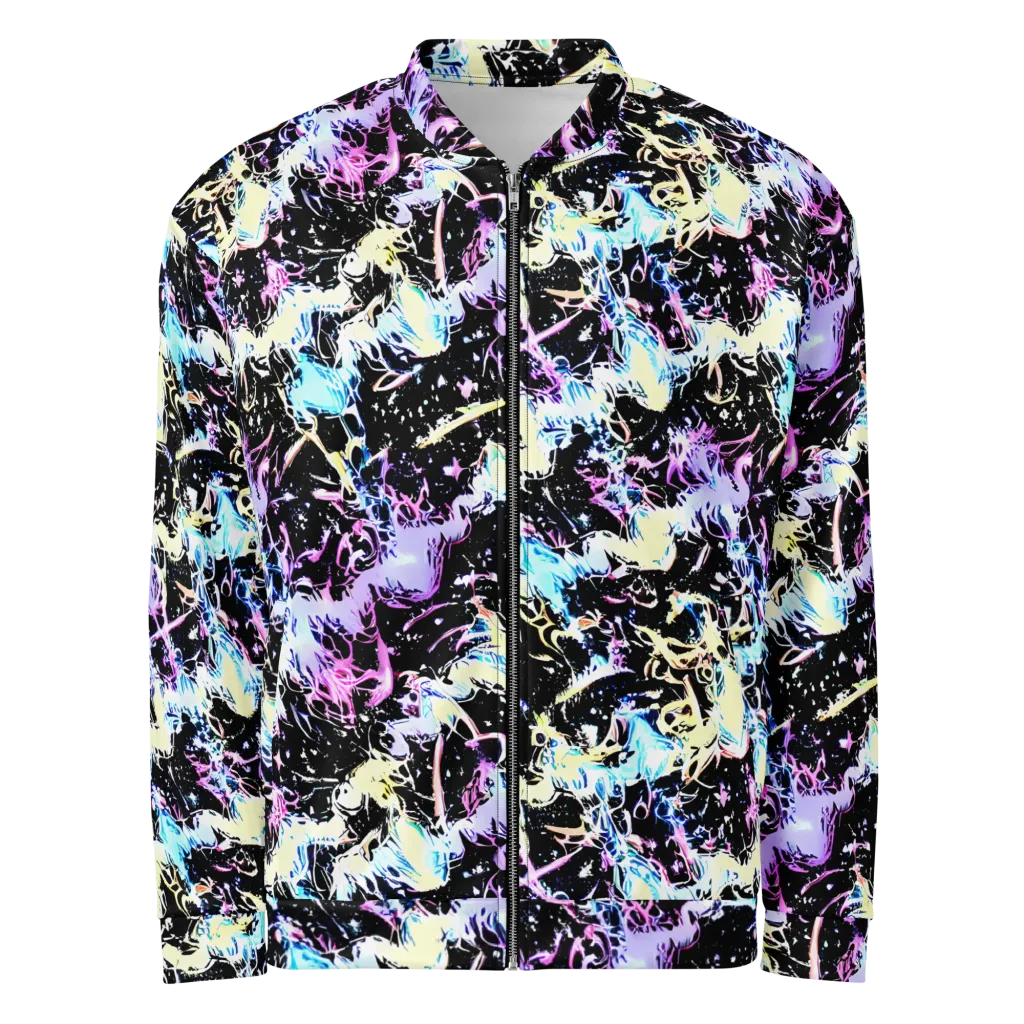 Midnight Botanica on Bomber Jacket — Front