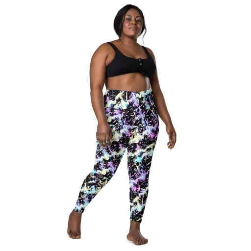 Midnight Botanica on a Leggings with Pockets
