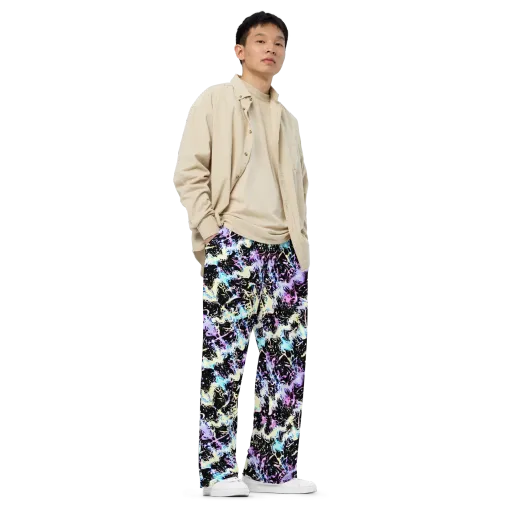 Midnight Botanica on a Wide-Leg Pants