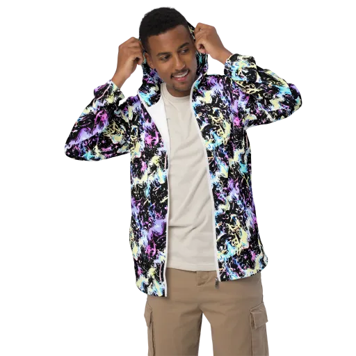 Midnight Botanica on a Men's Windbreaker