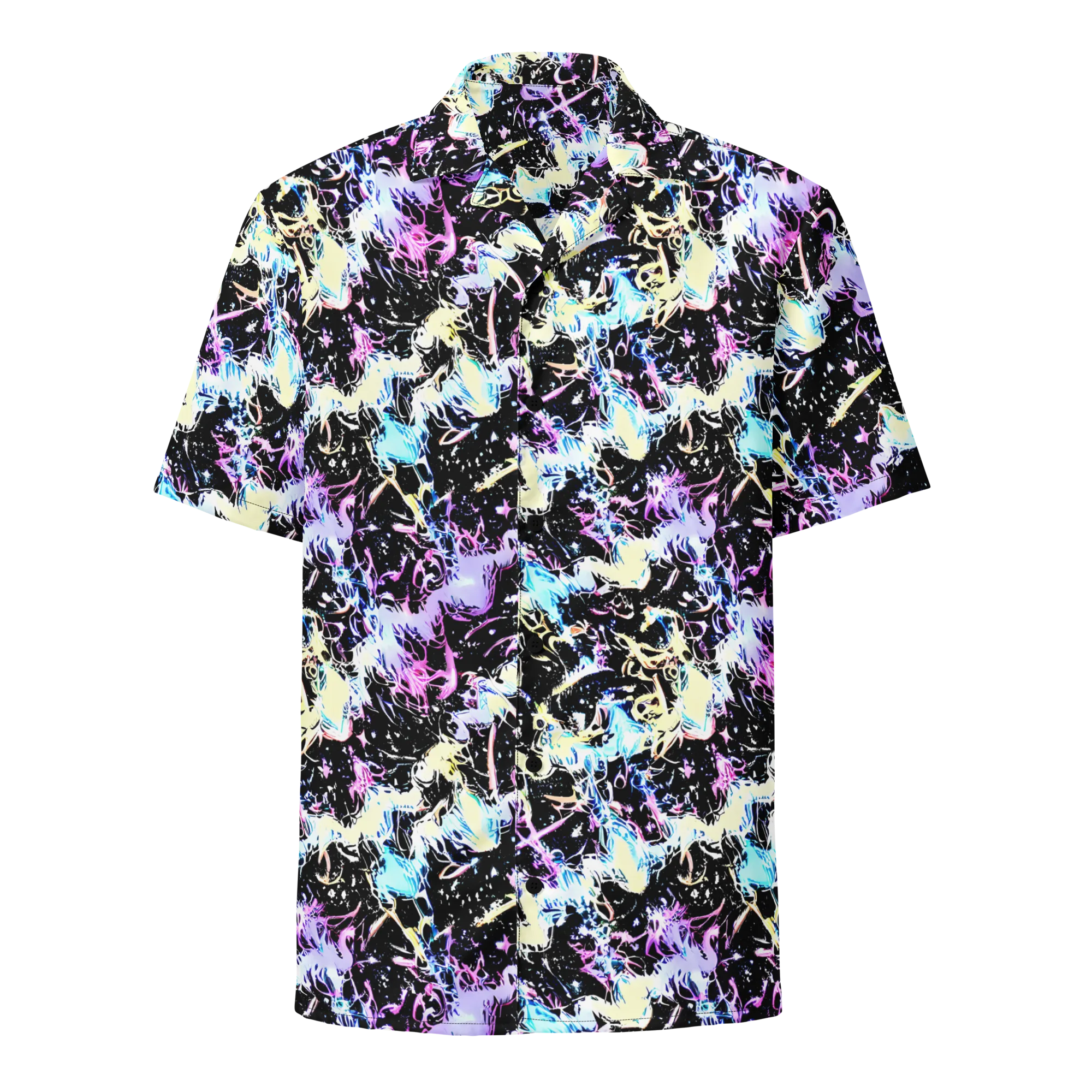 Midnight Botanica on Button Shirt — Front