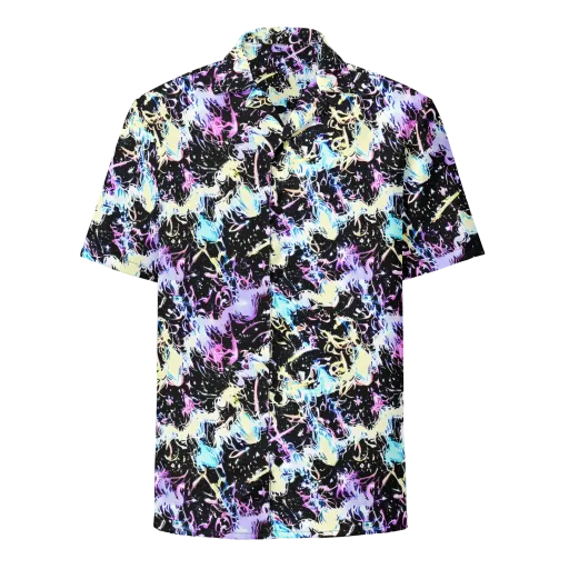 Midnight Botanica on a Button Shirt