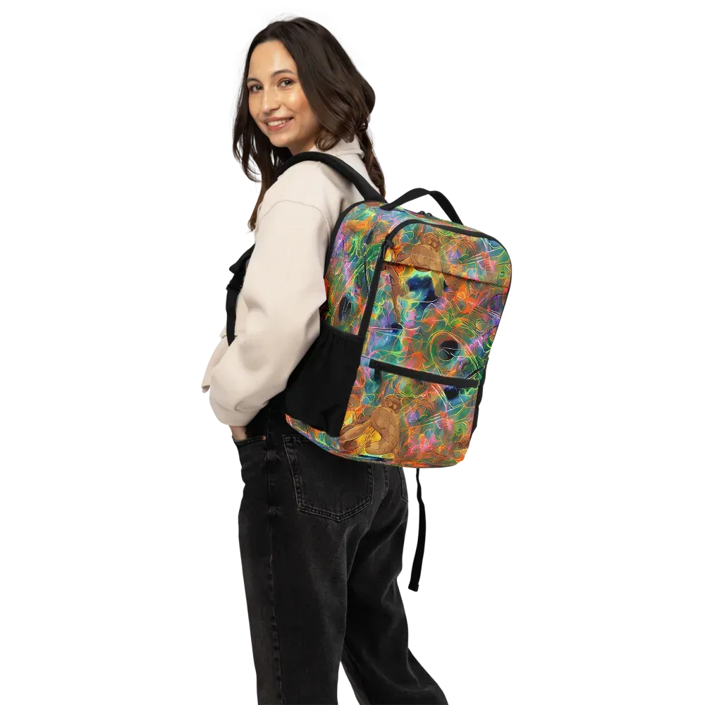 Molten Verdure on Utility Backpack — Back