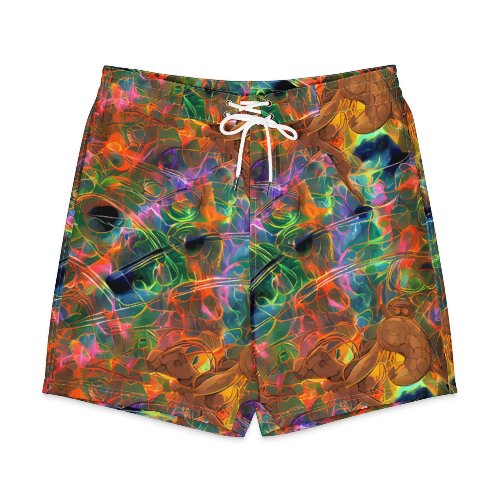 Molten Verdure on Men's Board Shorts — Front