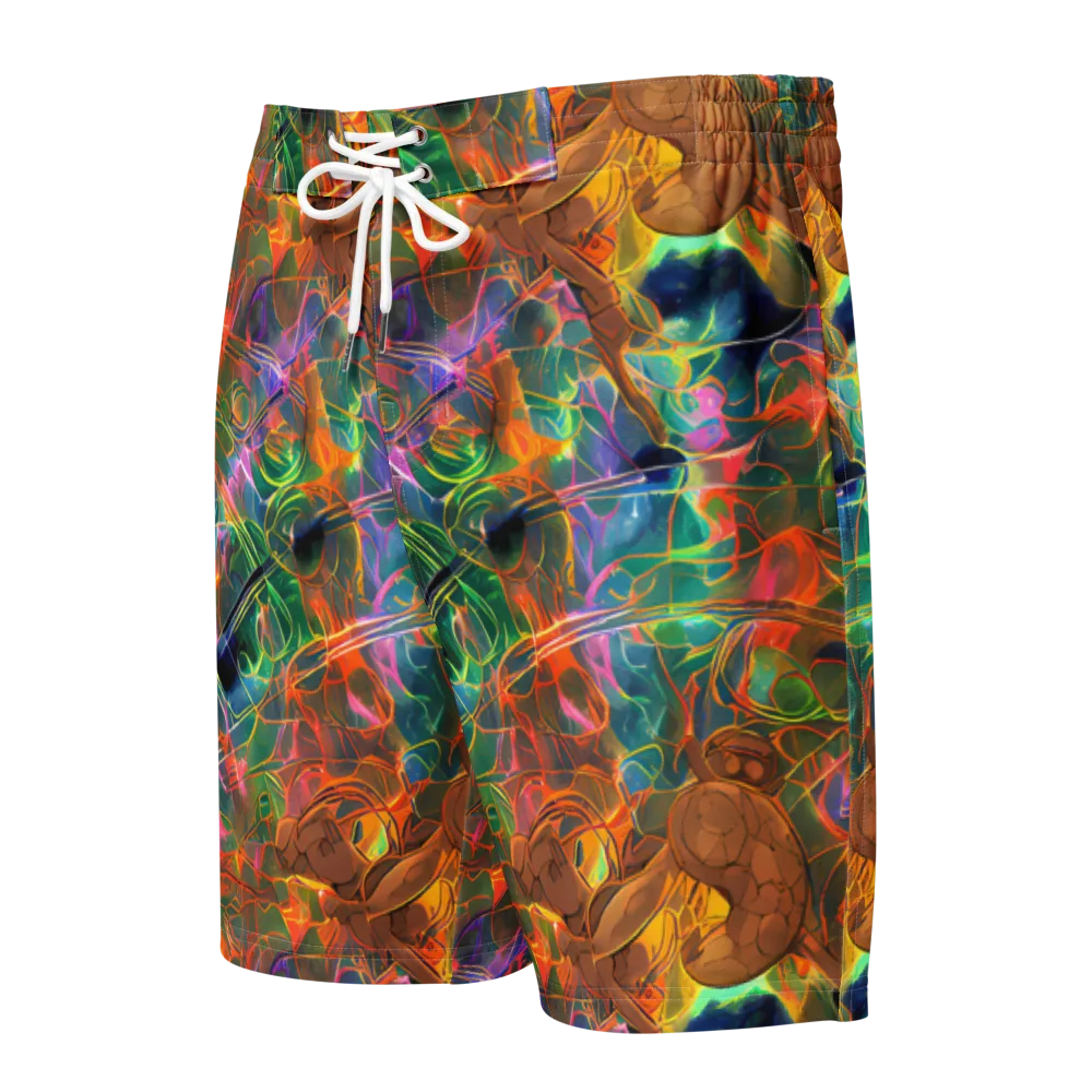 Molten Verdure on Men's Board Shorts — Front