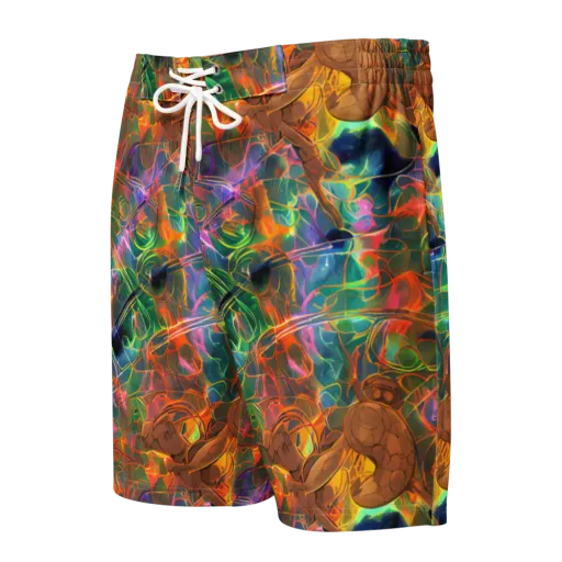 Molten Verdure on a Men's Board Shorts