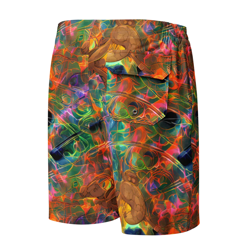 Molten Verdure on Men's Board Shorts — Back