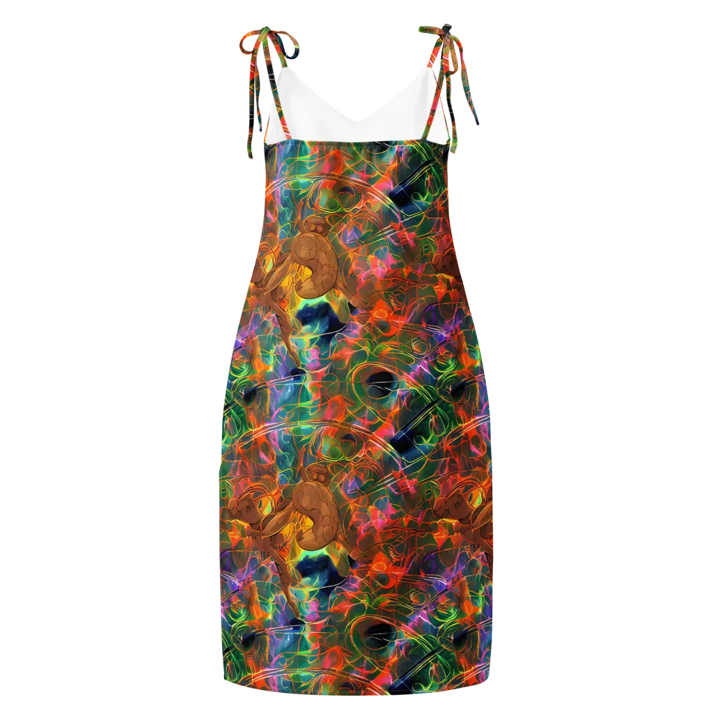 Molten Verdure on Slip Dress — Back