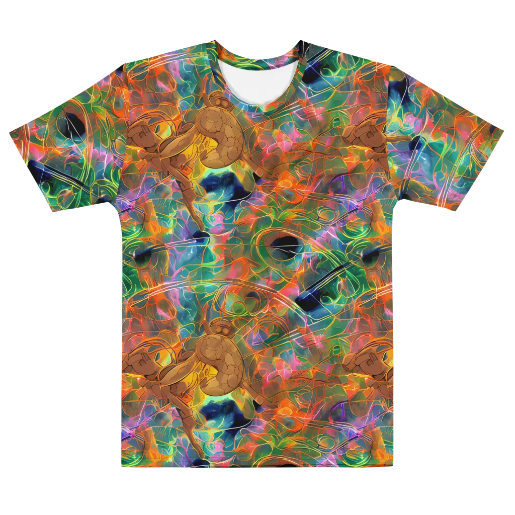Molten Verdure on Men's Cotton Crew Neck T-Shirt — Front