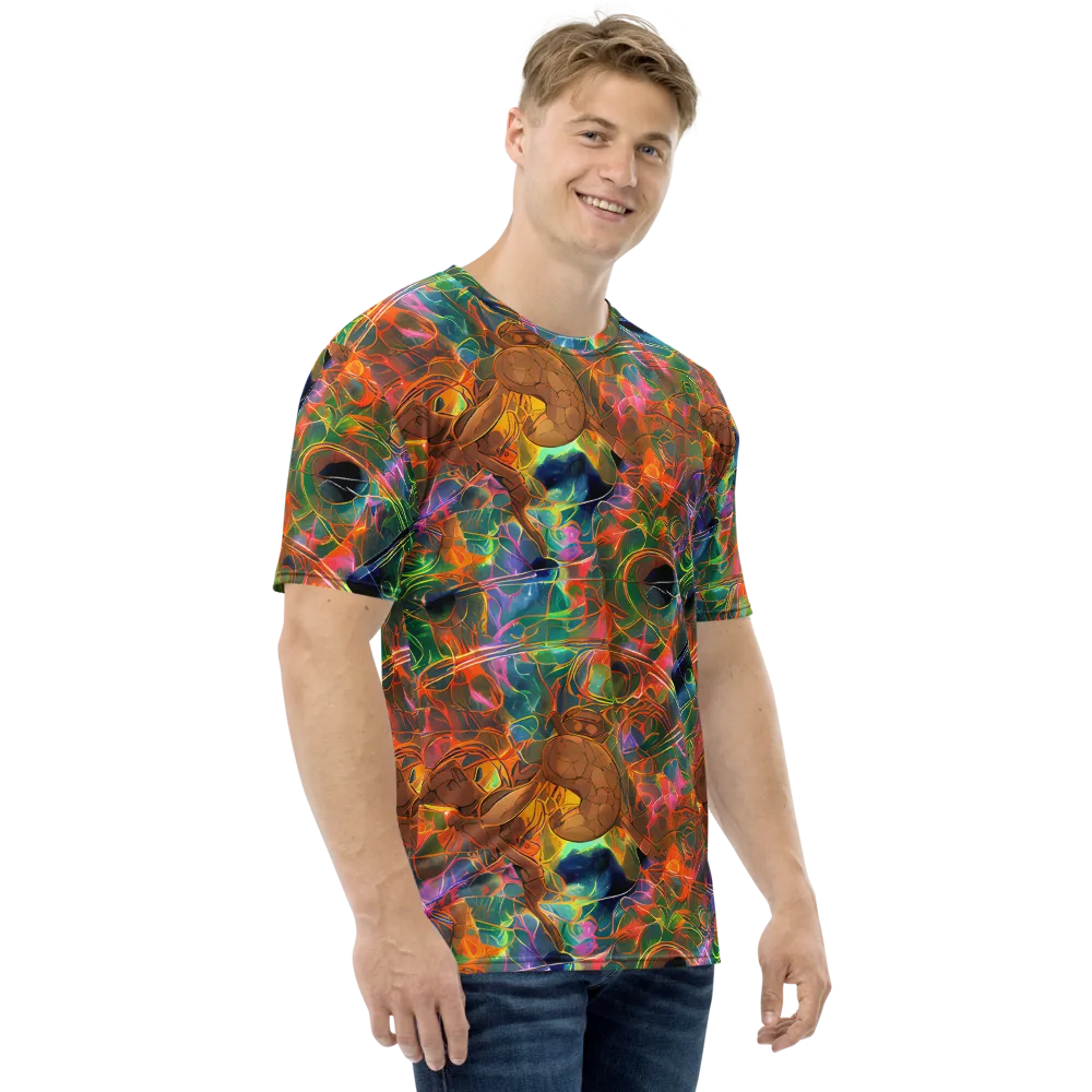 Molten Verdure on Men's Crew Neck T-Shirt — Right