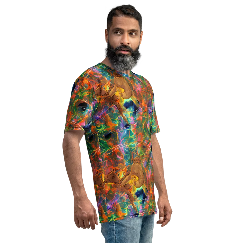 Molten Verdure on Men's Crew Neck T-Shirt — Right