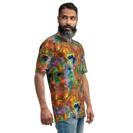 Molten Verdure on a Men's Crew Neck T-Shirt
