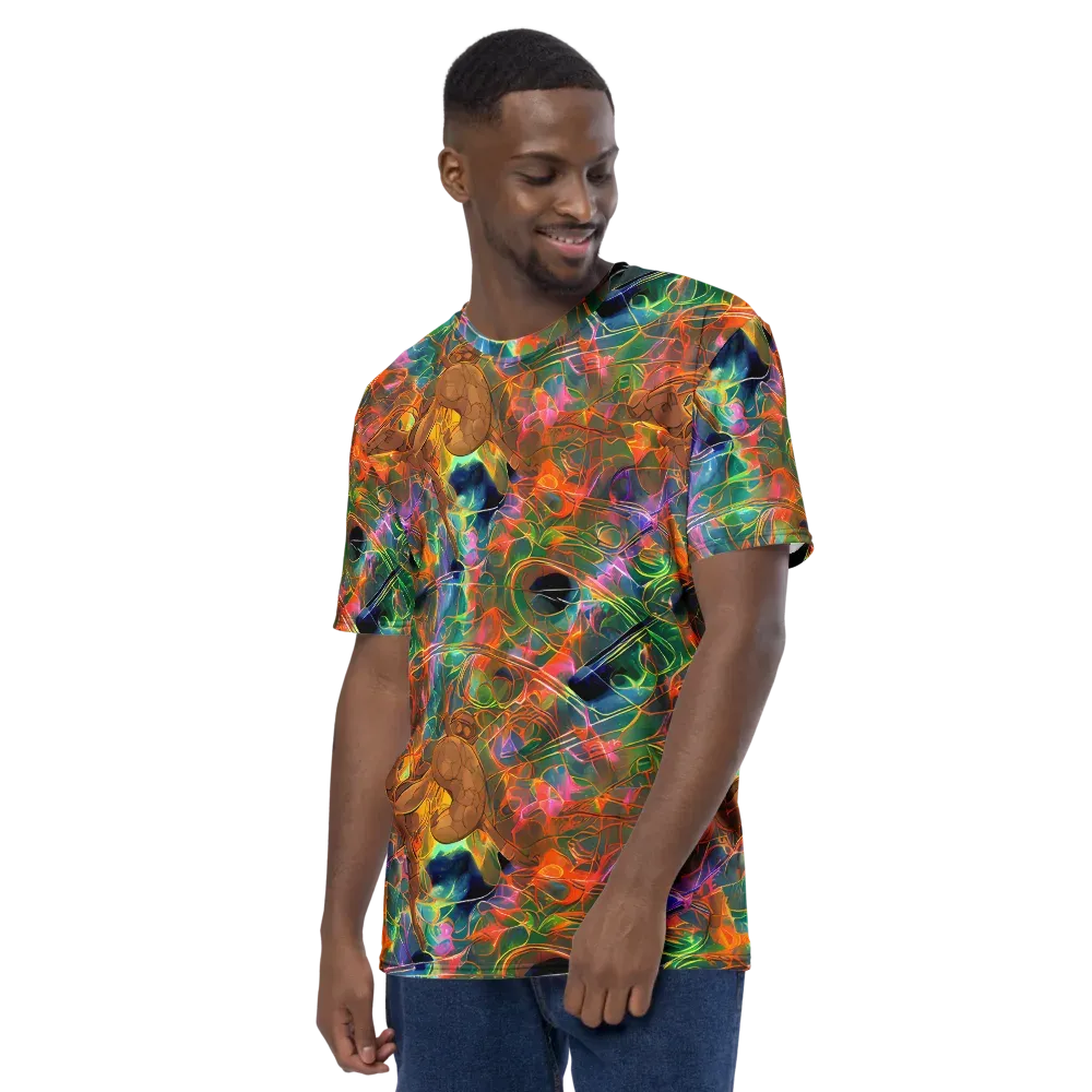 Molten Verdure on Men's Crew Neck T-Shirt — Left