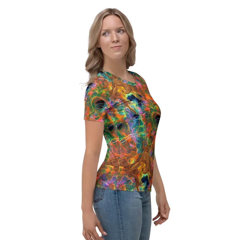 Molten Verdure on Women's Crew Neck T-Shirt — Right