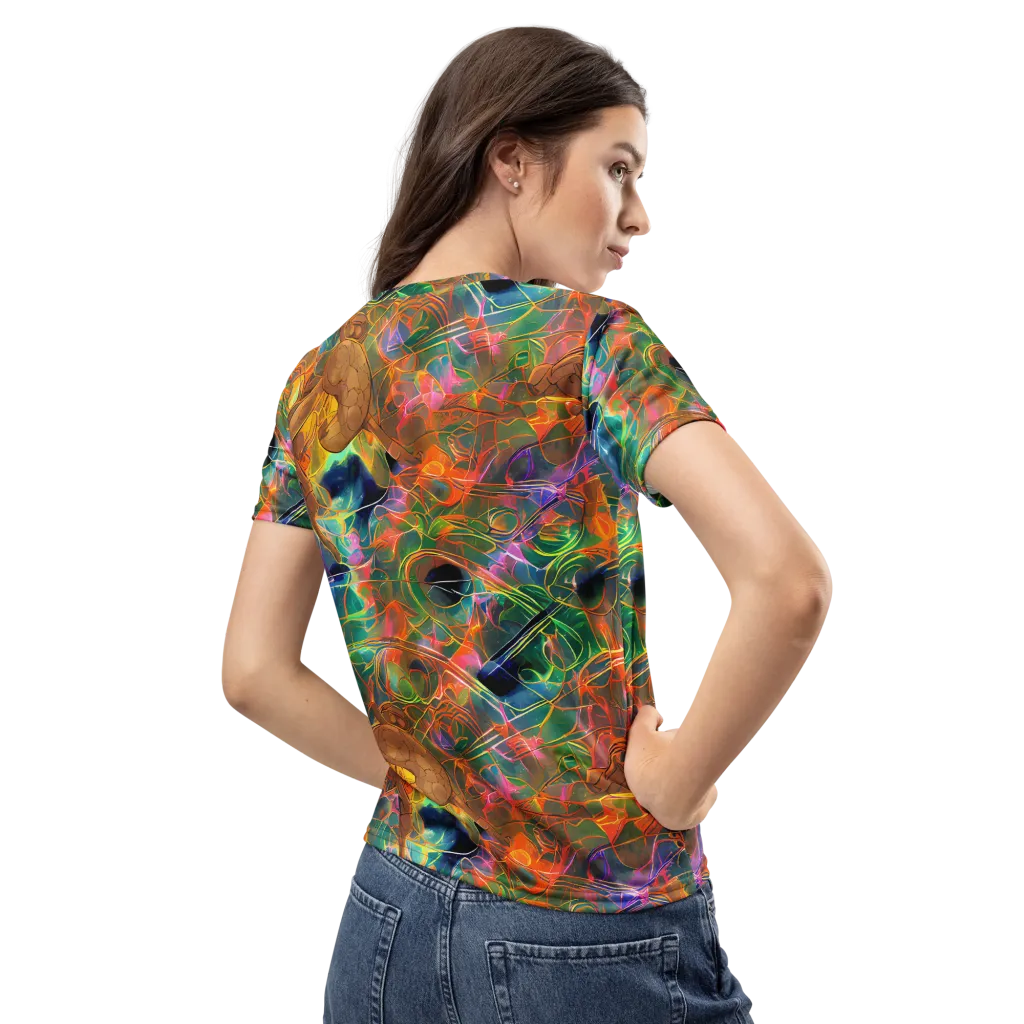 Molten Verdure on Women's Crew Neck T-Shirt — Back