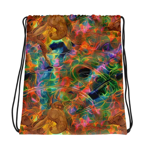Molten Verdure on a Drawstring Bag