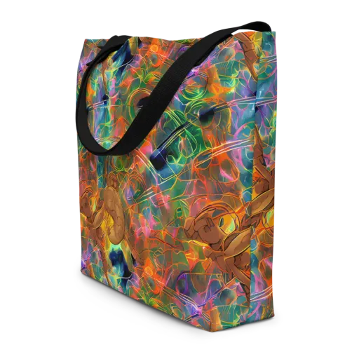 Molten Verdure on a Large Tote Bag W/ Pocket