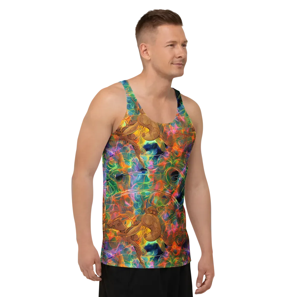 Molten Verdure on Men's Tank Top — Right Front