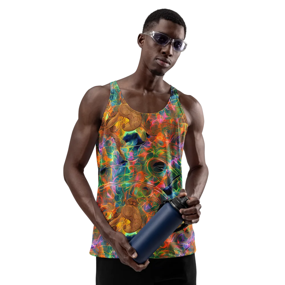 Molten Verdure on Men's Tank Top — Front