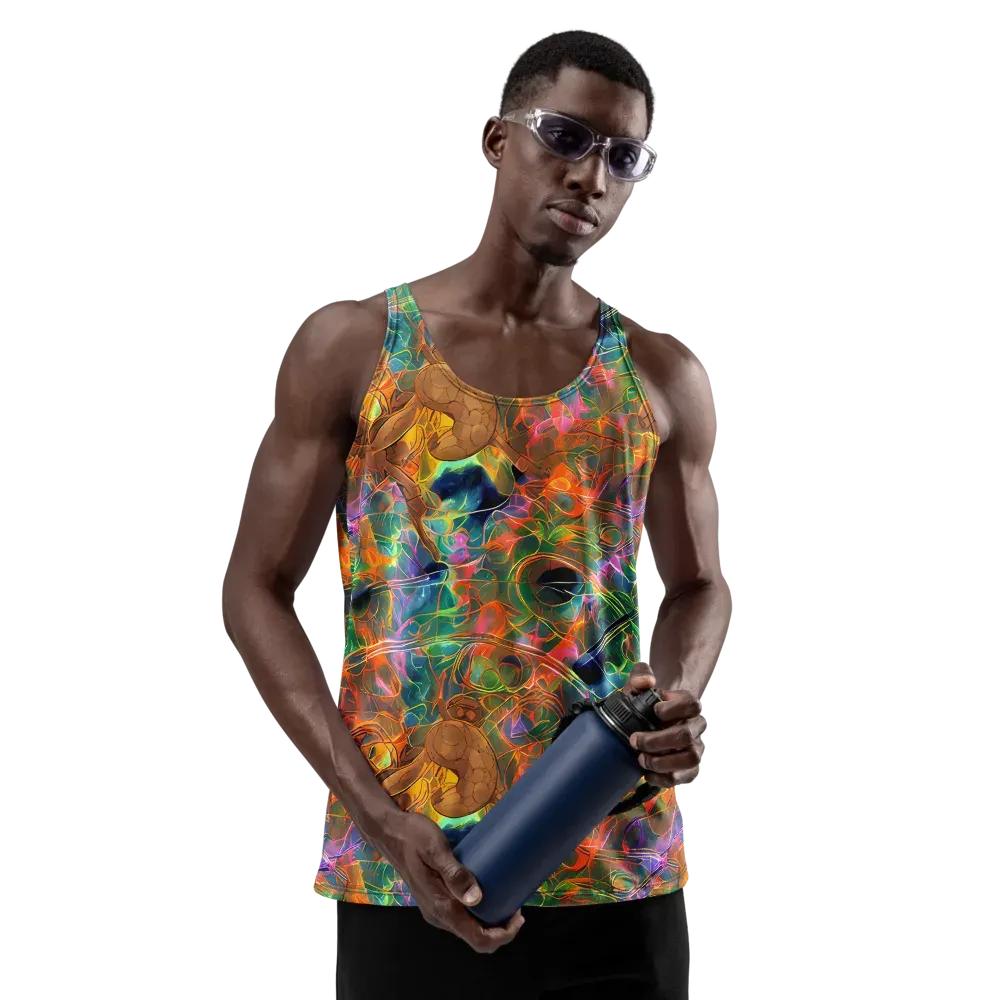 Molten Verdure on Men's Tank Top — Front