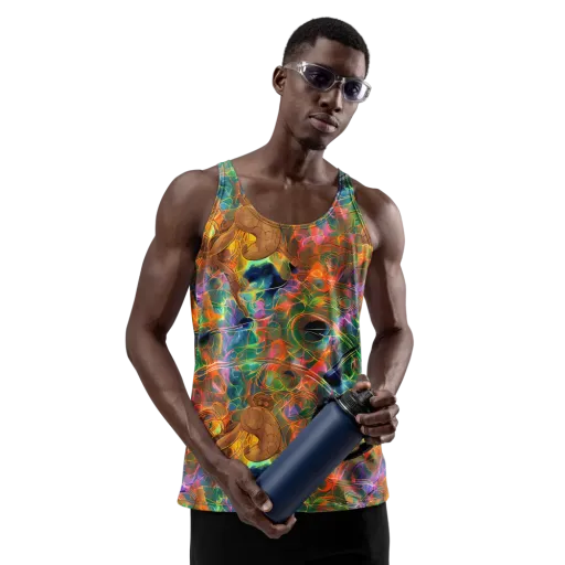 Molten Verdure on a Men's Tank Top