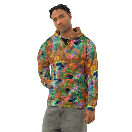 Molten Verdure on a Cotton Hoodie