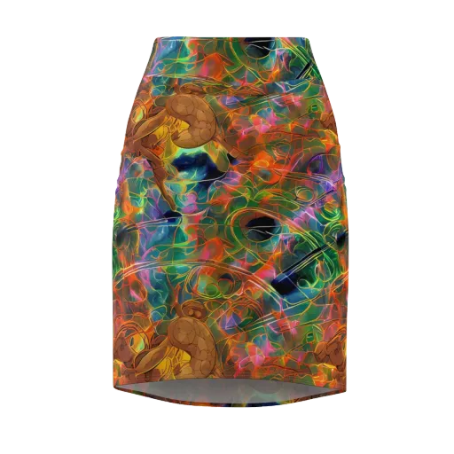 Molten Verdure on a Pencil Skirt