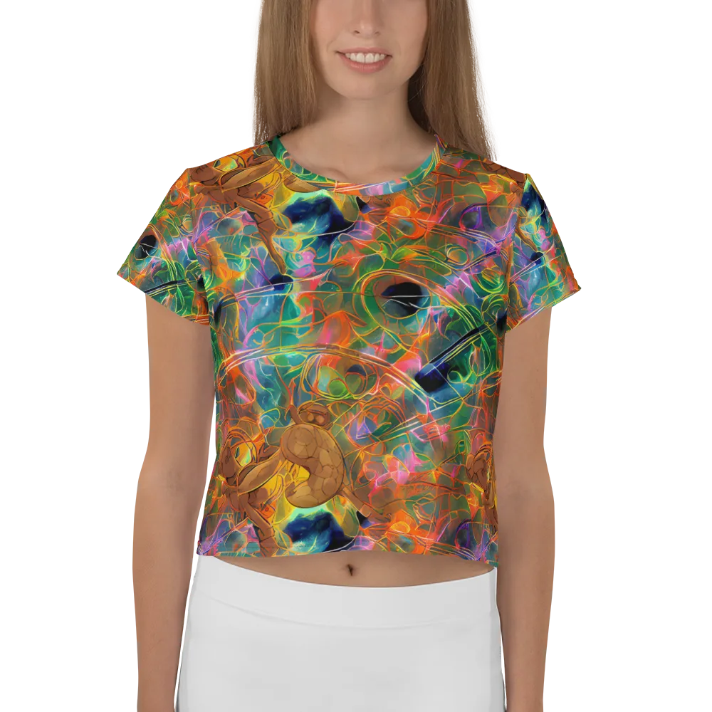 Molten Verdure on Crop Tee — Front
