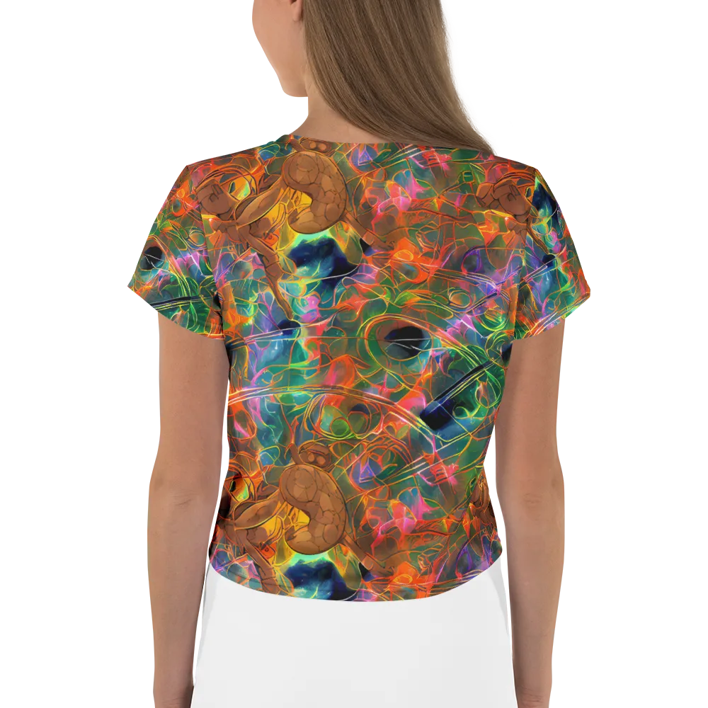 Molten Verdure on Crop Tee — Back