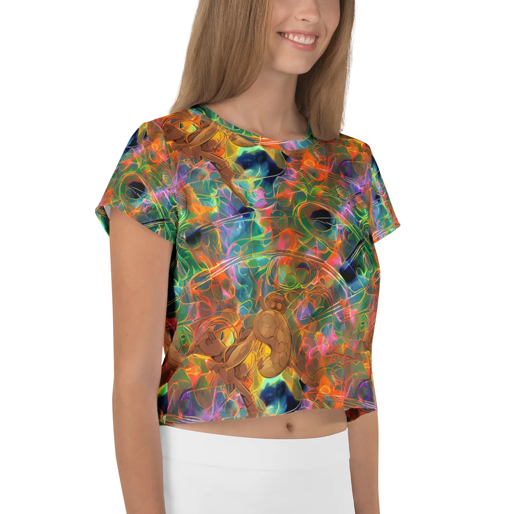 Molten Verdure on Crop Tee — Right