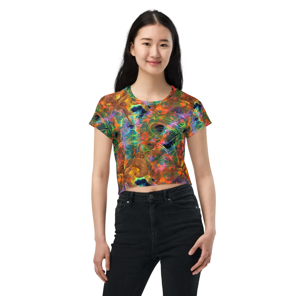 Molten Verdure on Crop Tee — Front
