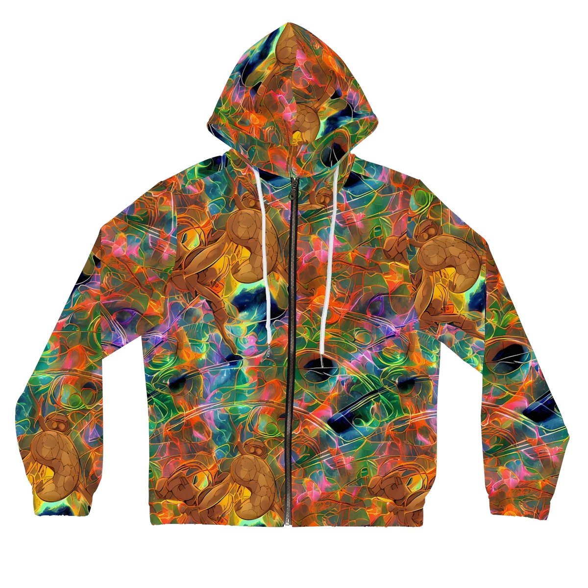 Molten Verdure on Women's Full-Zip Hoodie — Front
