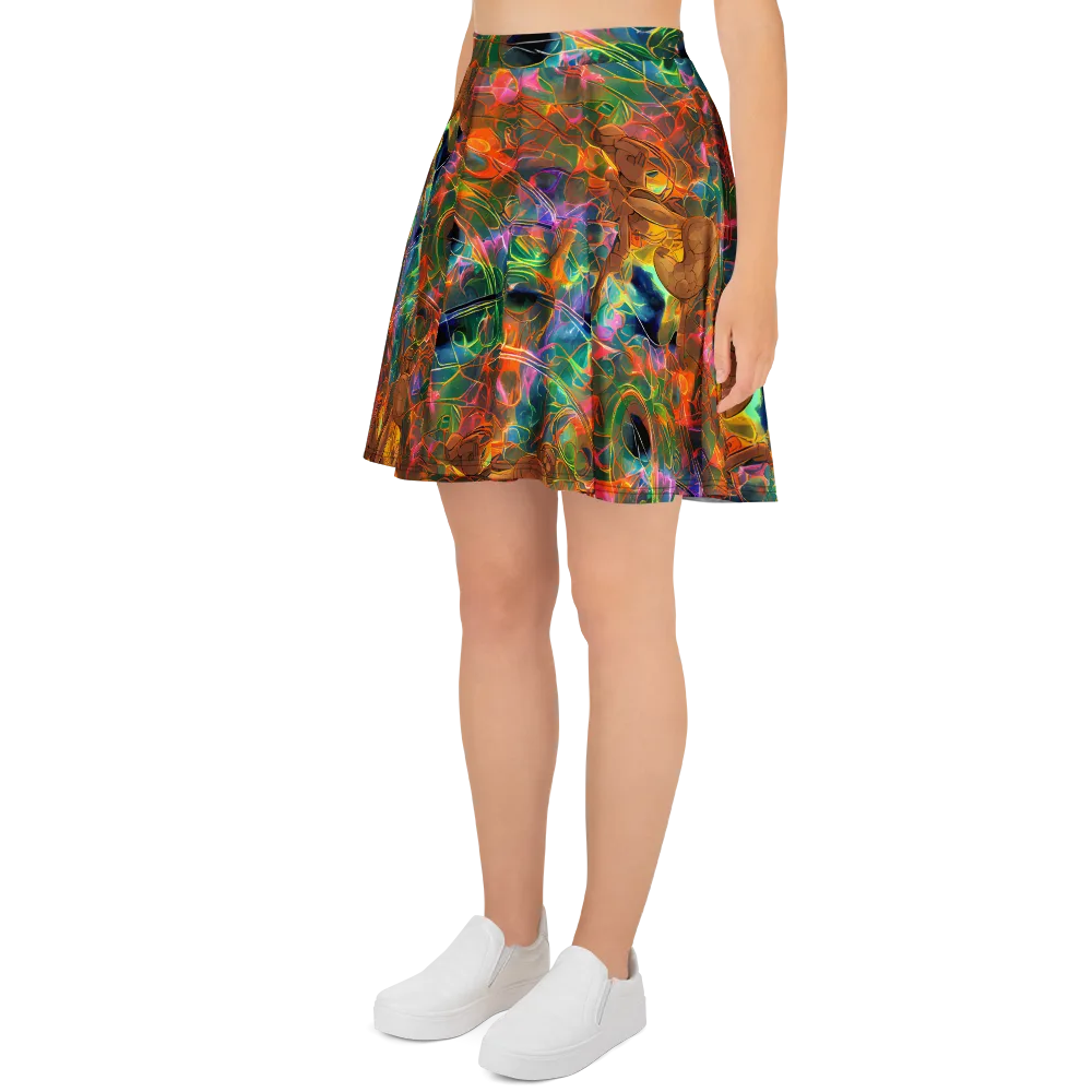 Molten Verdure on Skater Skirt — Left