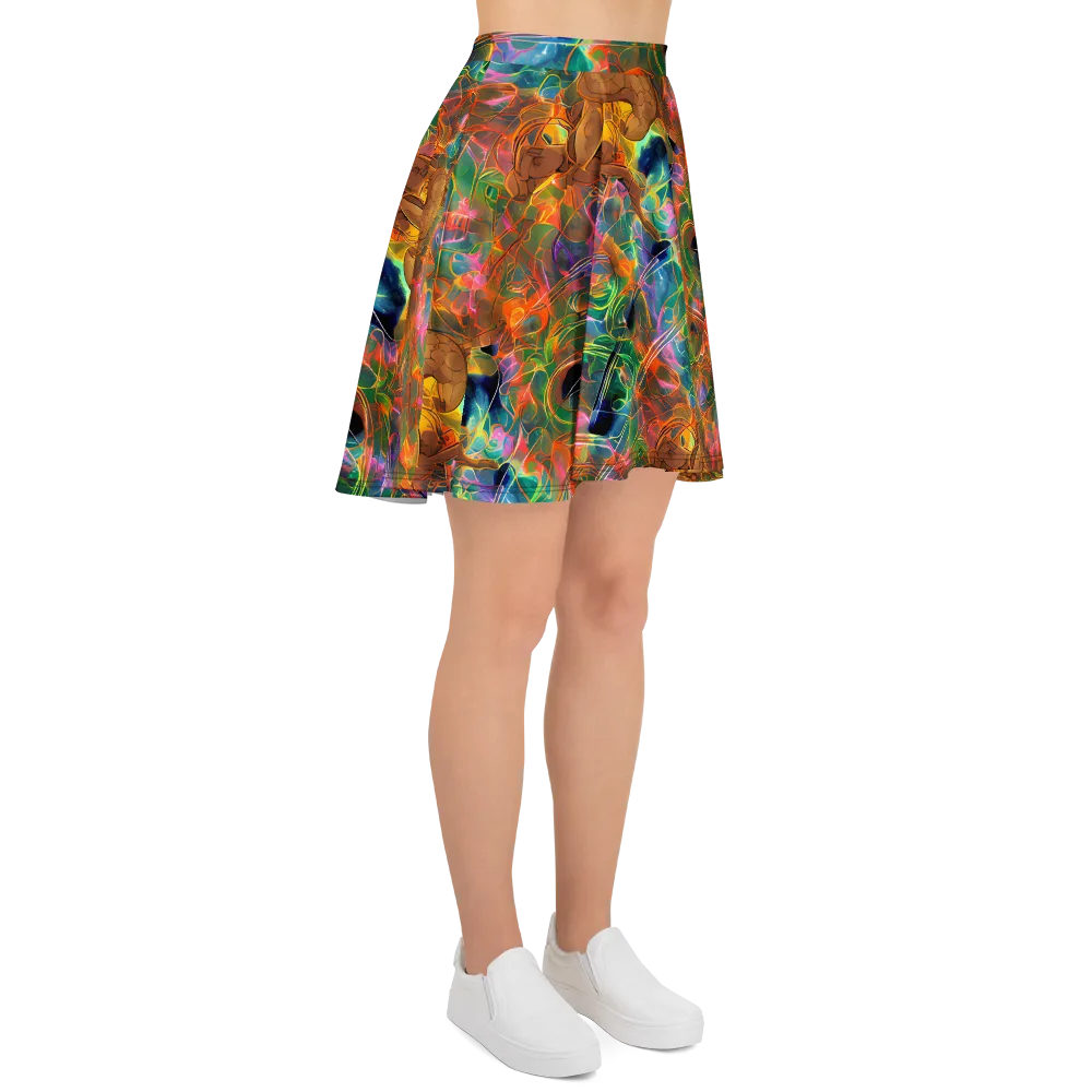 Molten Verdure on Skater Skirt — Right