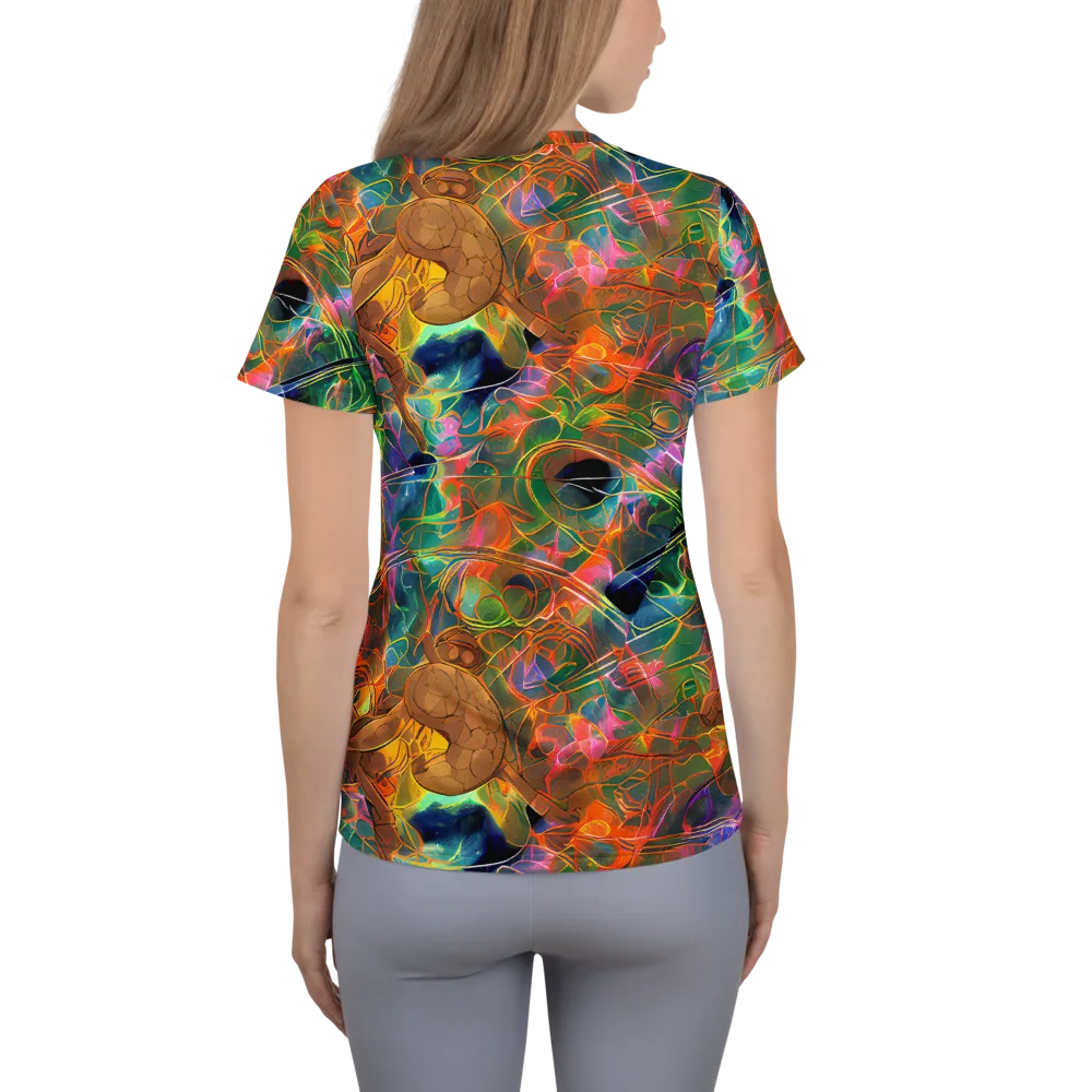 Molten Verdure on Women's Athletic T-Shirt — Back