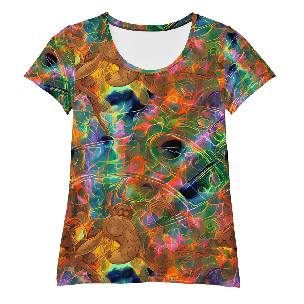 Molten Verdure on Women's Athletic T-Shirt — Front