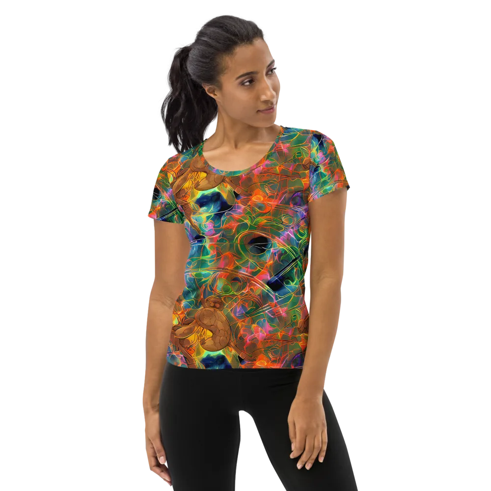 Molten Verdure on Women's Athletic T-Shirt — Front