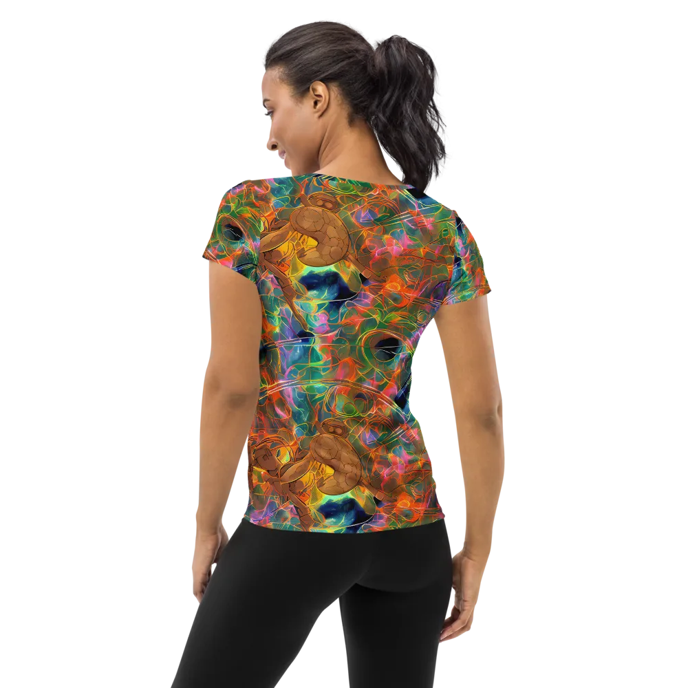 Molten Verdure on Women's Athletic T-Shirt — Back
