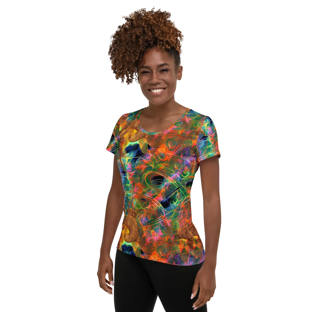 Molten Verdure on Women's Athletic T-Shirt — Left