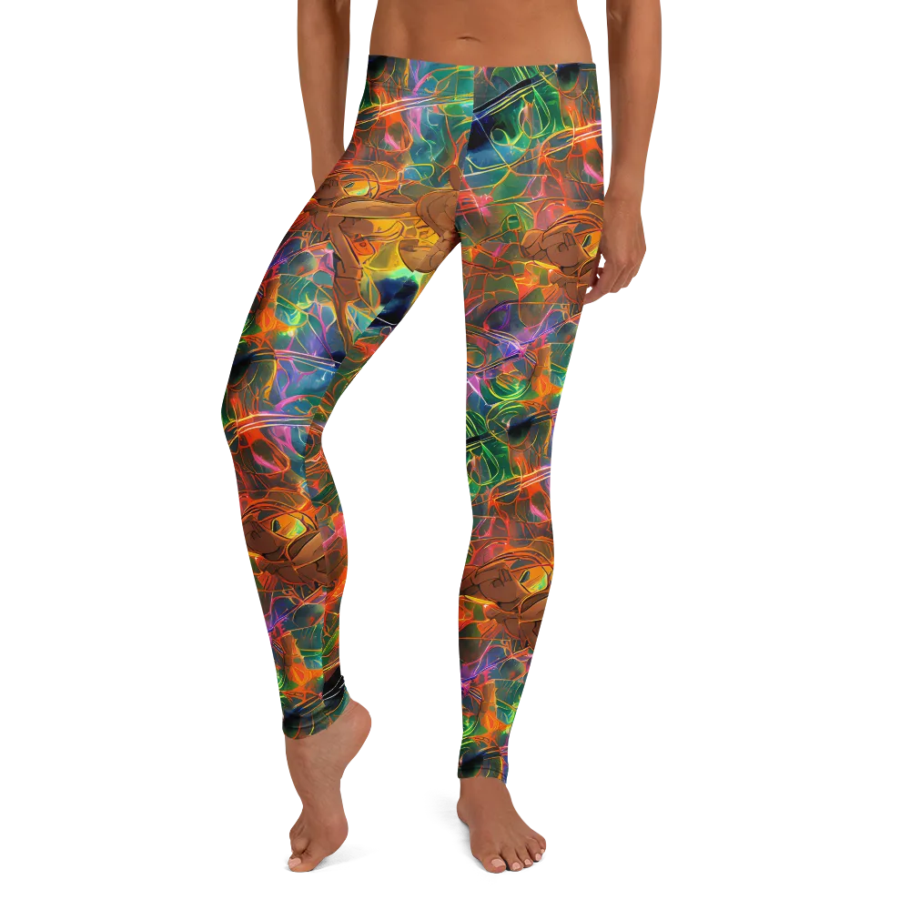 Molten Verdure on Leggings — Front