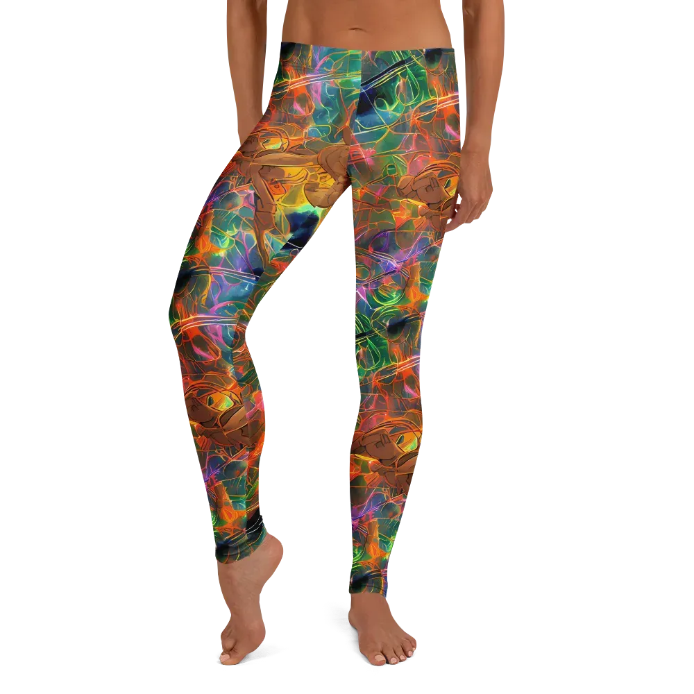 Molten Verdure on Leggings — Front