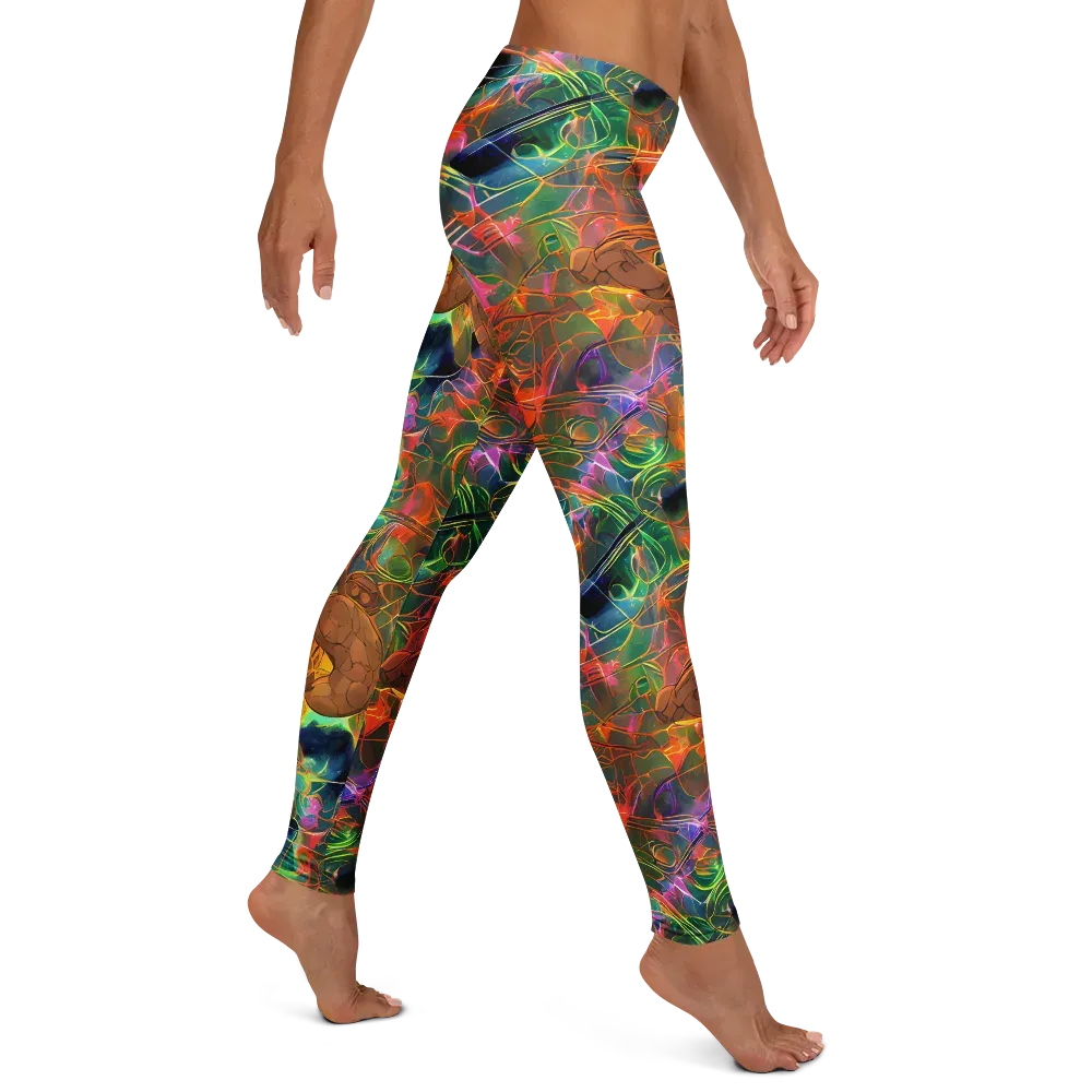 Molten Verdure on Leggings — Right