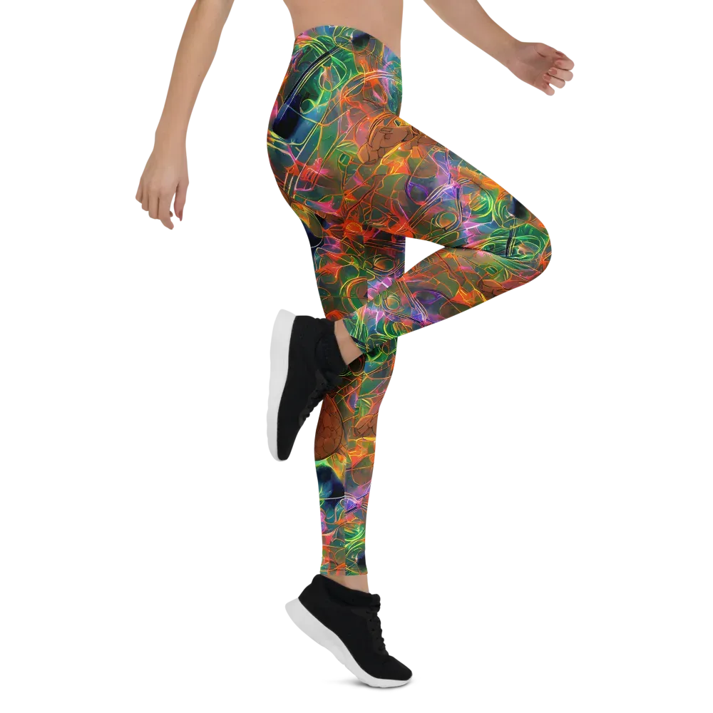 Molten Verdure on Leggings — Right