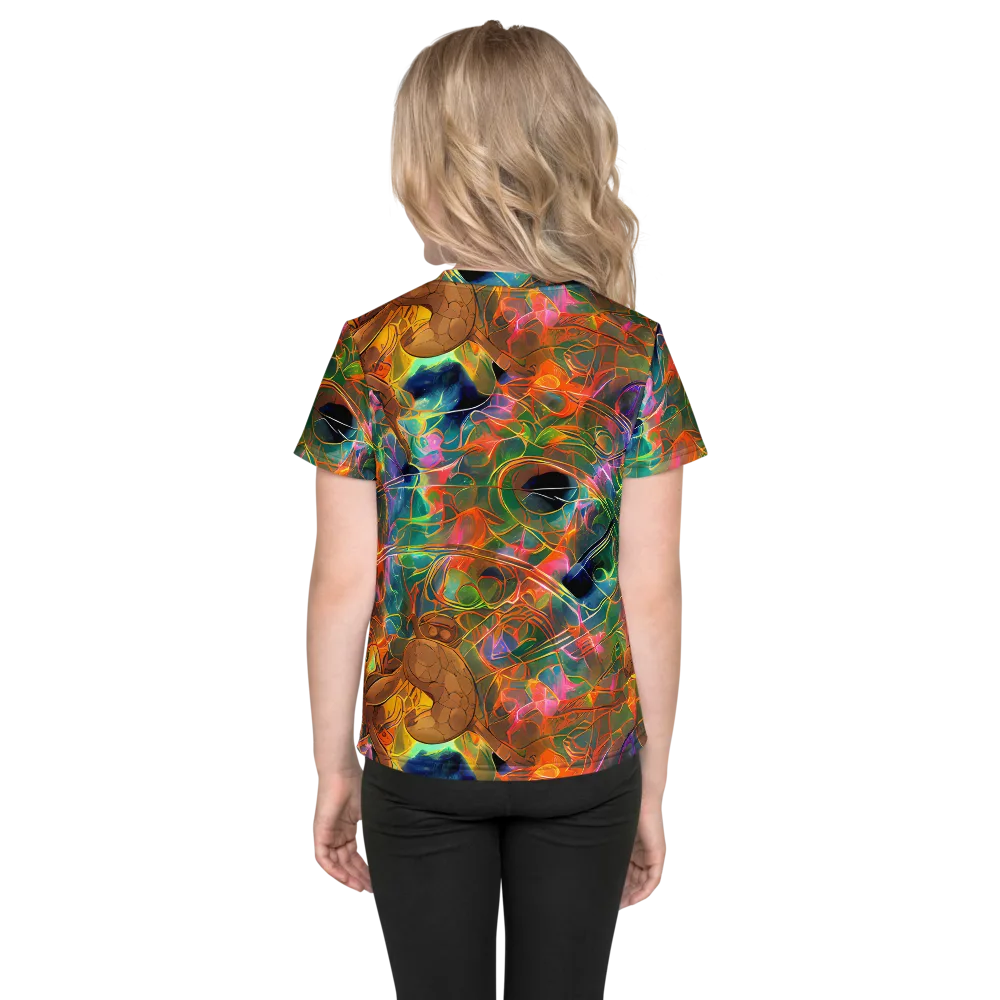 Molten Verdure on Kids Crew Neck T-Shirt — Back